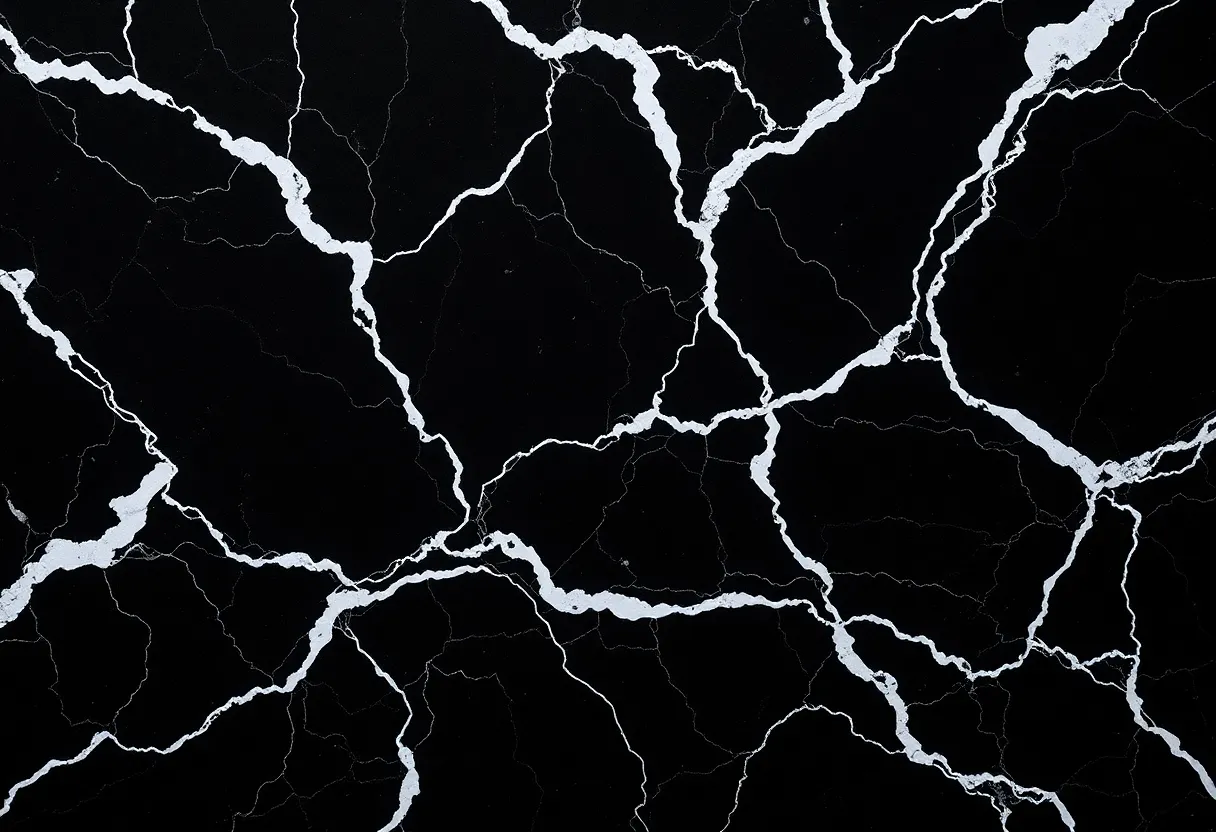 Nero Marquina, Arabescato & Crema Marfil sample
