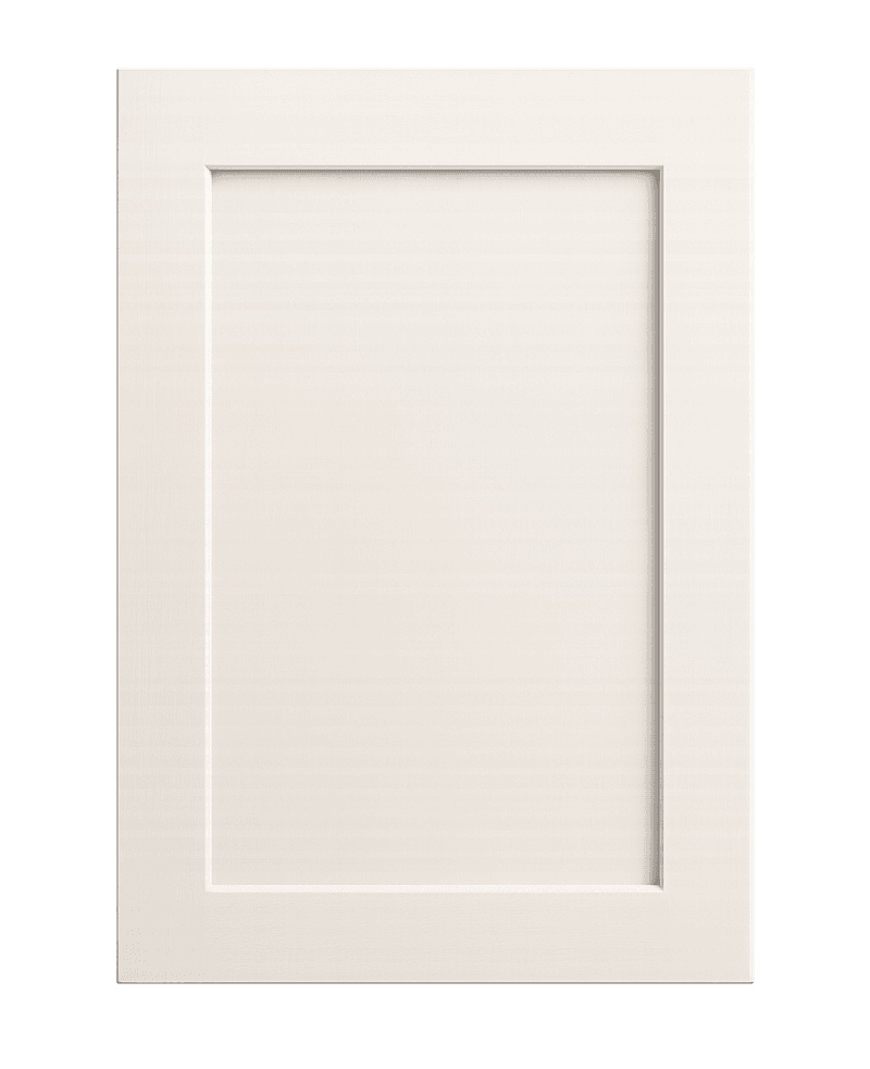 Shaker style bathroom vanity door with timeless frame and panel design