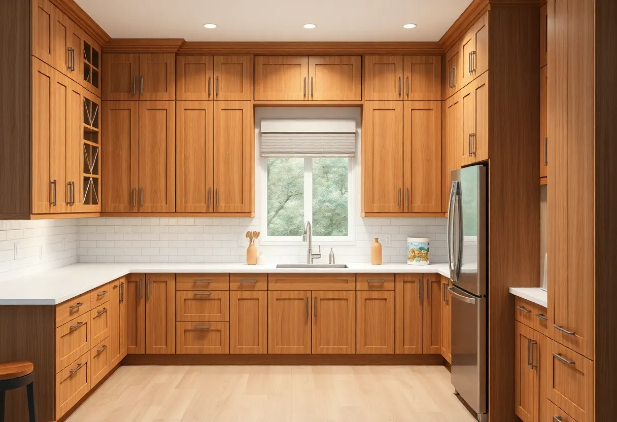 Stain-Grade Kitchen Cabinets