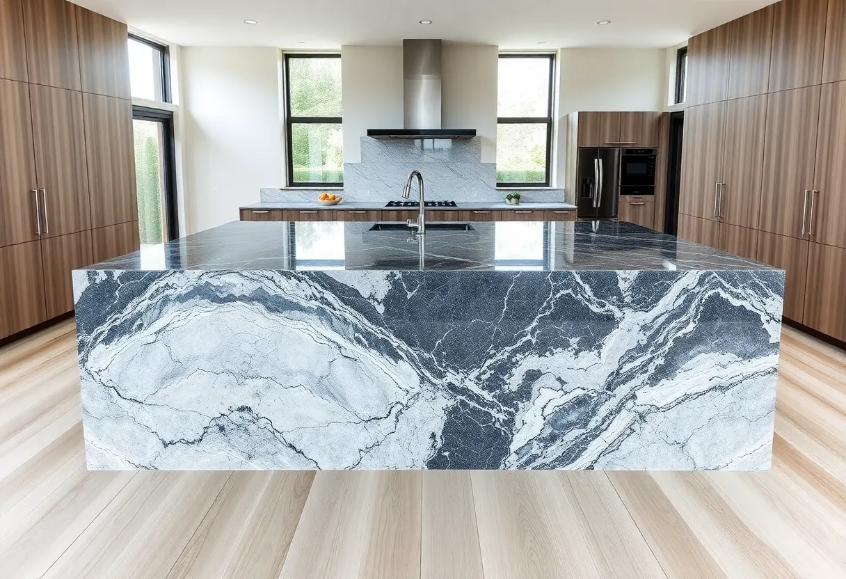 Granite Kitchen Islands & Waterfall Edges