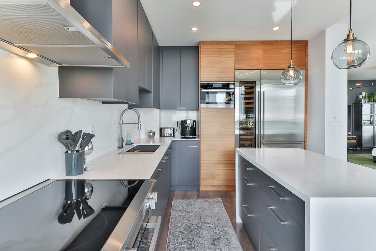 Natural-Finish Contemporary Cabinetry
